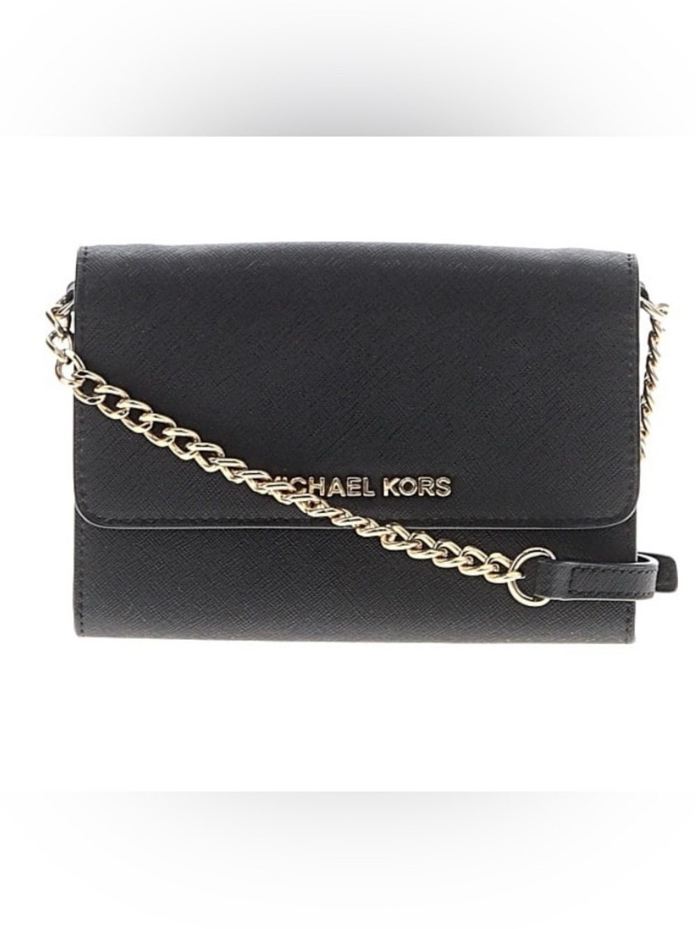 Michael Kors Black Leather Crossbody Bag